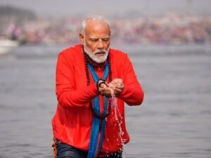 PM Modi in Mahkumbh (X post)