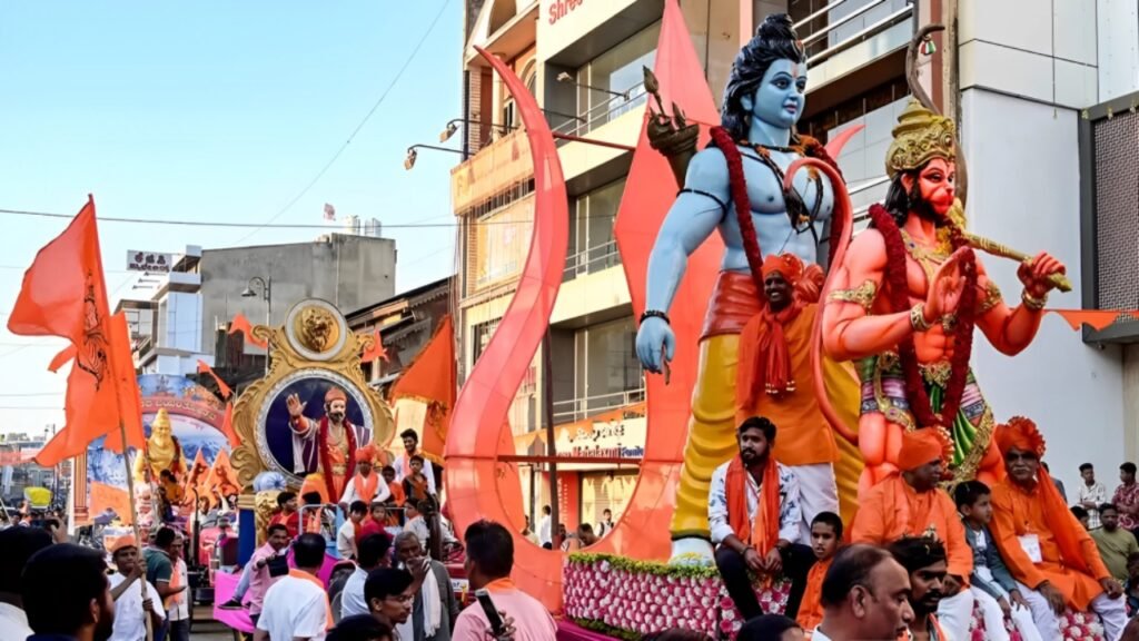 File Image Via X: Ram Navami Procession